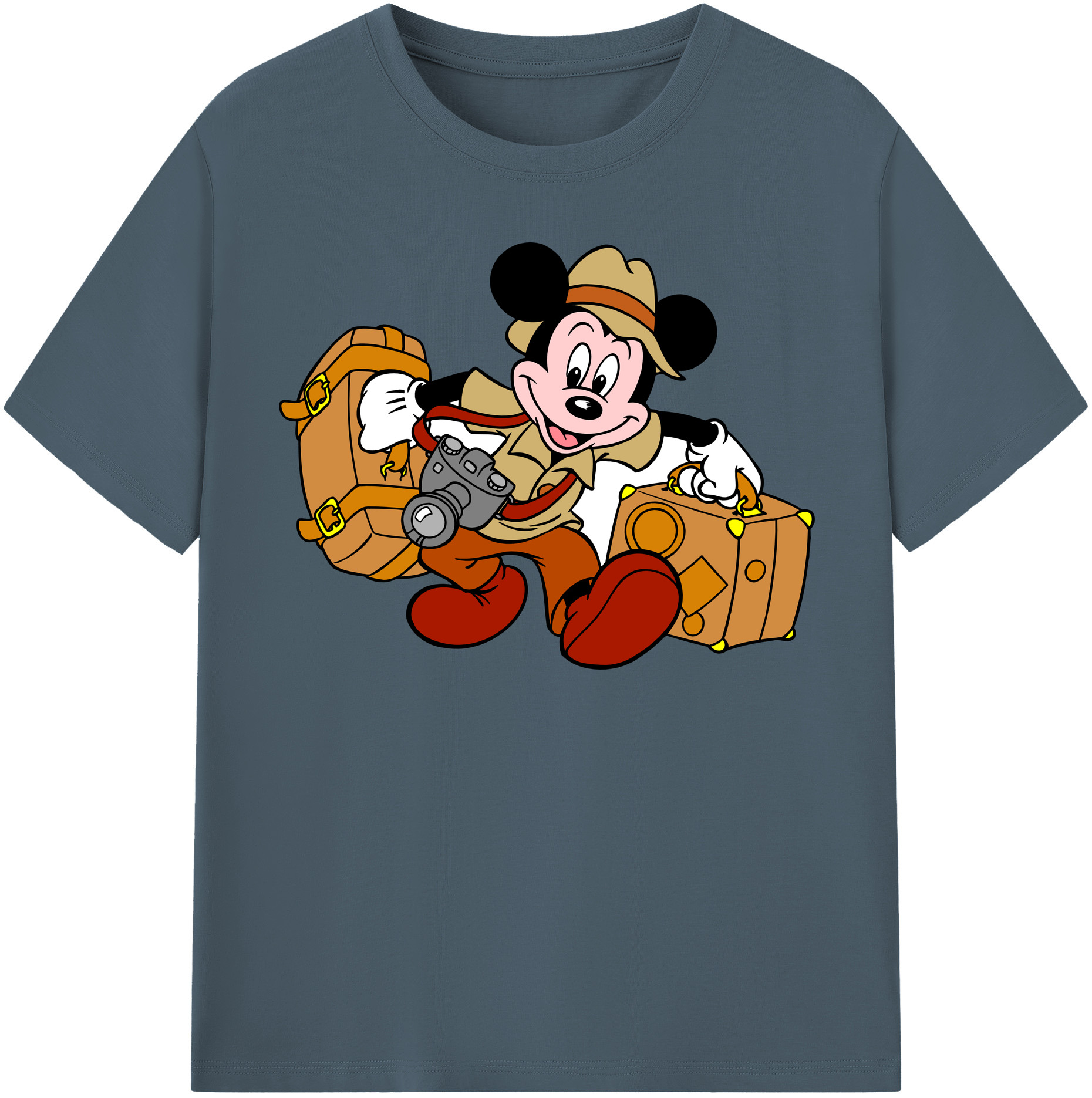 （画像用） ミッキーマウス Mickey Mouse 綿100％半袖Tシャツ（フロントプリント）